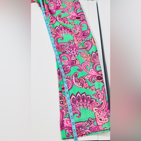 Alice + Olivia Teeny Paisley Flare Bootcut Pants 6 / 8 medium Altered Hemmed - Picture 10 of 12